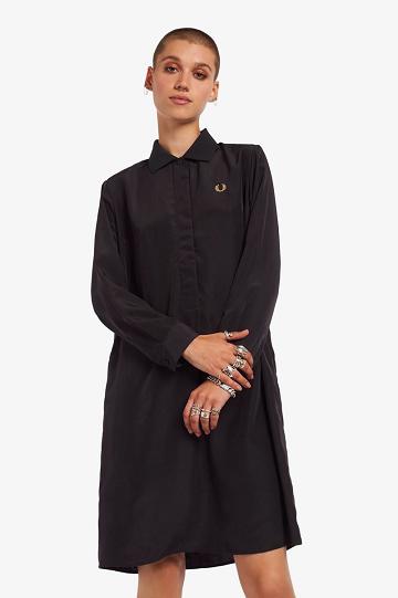 Dámské Šaty Fred Perry Shirt Tmavě Blankyt | CZ 1166ZUTG